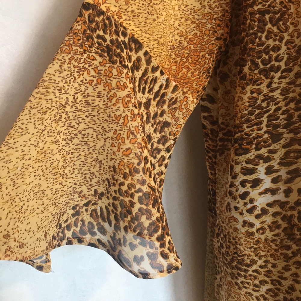 Cheetah Print Duster (Button Front) - image 3